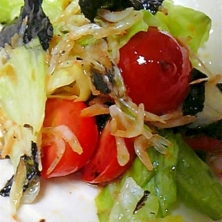 レタスと海苔の韓国風サラダ